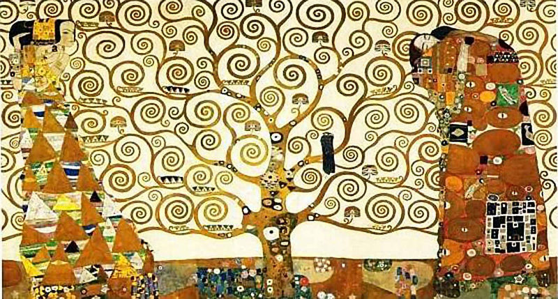 Gustav Klimt: The Tree of Life – L’albero della vita. Anno: 1909.